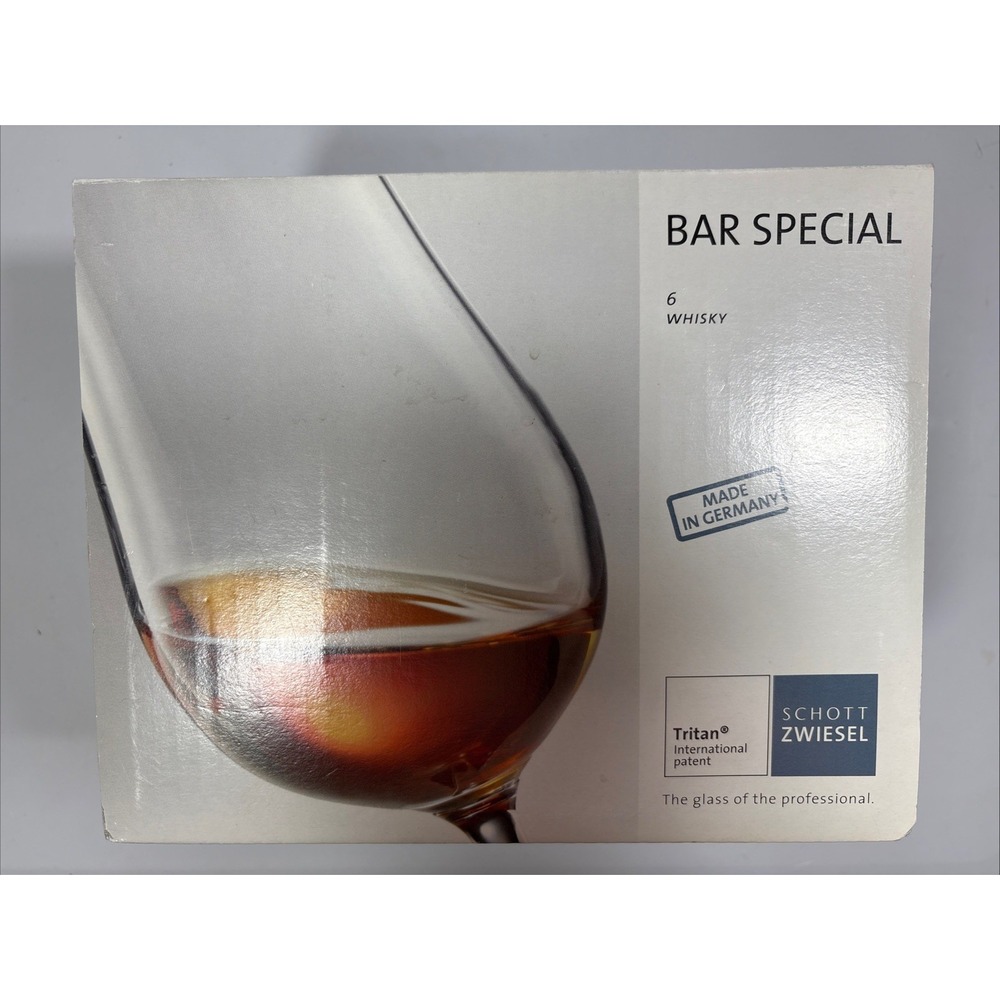 Schott Zwiesel Bar Special Stemmed Whisky Nosing Glasses Set of 6 Tritan Crystal